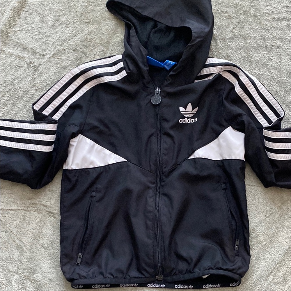 Adidas Black Mesh with Blue Tags